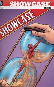 Taken from the cover of Showcase #14, as Flash fights "The Giants of the Time-World".