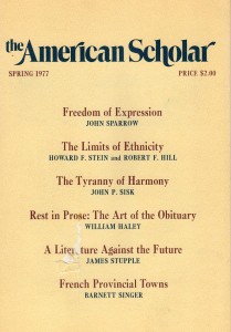 The American Scholar Spring 1977